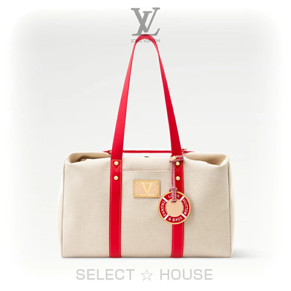 Louis Vuitton Handbags - Louis Vuitton Escale Tote Bag beige White Red